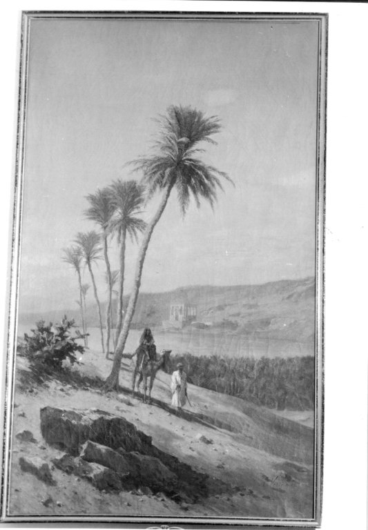 Paesaggio africano con palme